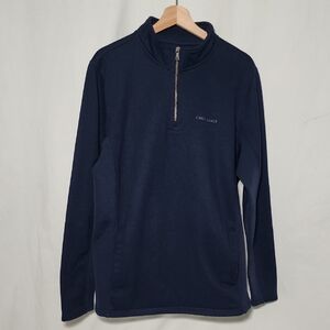 Men's Classic Navy Zip-Up Sweater